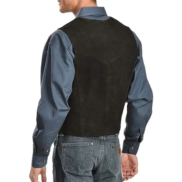 Veste gilet sans manches pour homme vintage, coupe cintrée et ourbe bas pour pêche en extérieur