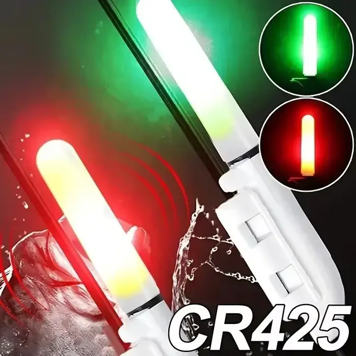 Lampe de canne à pêche lumineuse LED CR425 étanche amovible pour pêche de nuit et rockfishing