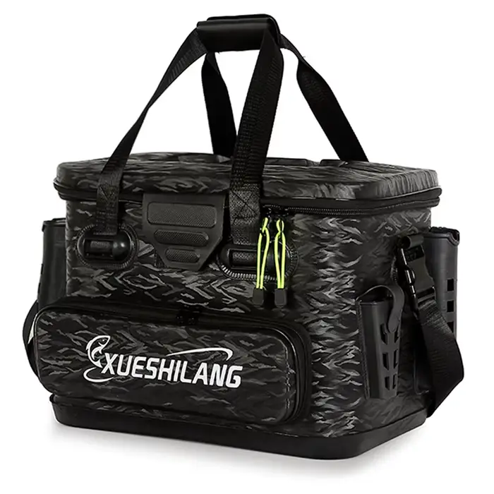 Caisse pêche mer vivier poissons renforcé - Bac multifonction cage poissons accessoires pêche