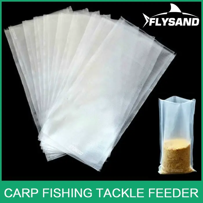 Sacs PVA pour pêche à la carpe 50 pièces 7x14cm - Filets pour boilies et pellets pour amorçage