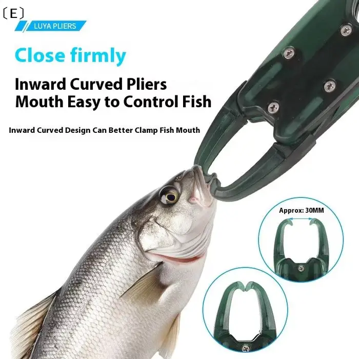 Pince à lèvres pour poisson avec balance portable en alliage d'aluminium pour pêche hivernale et toutes saisons