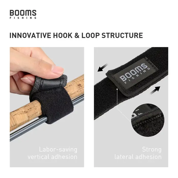 Booms Fishing RS3 Lure Fishing Rod Holder Belt Strap With Rod Tie Suspenders Wra