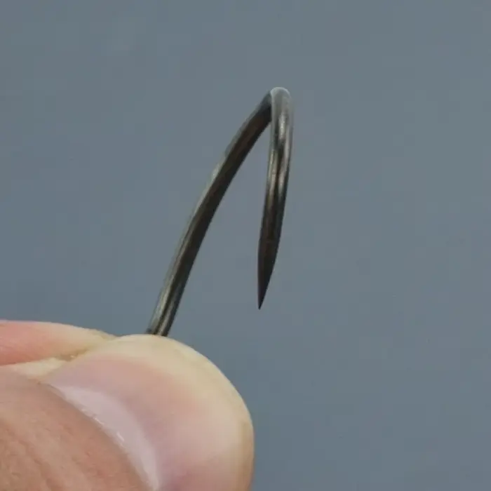 Hameçons de pêche Hirisi 50 pièces acier inoxydable haute résistance anti-rouille avec pointe acérée et ardillon