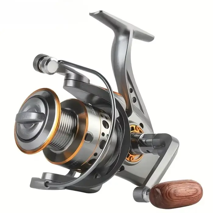 Moulinet spinning série DC 1000-7000 ratio 5.2:1 frein 26lb bobine CNC métal eau douce mer