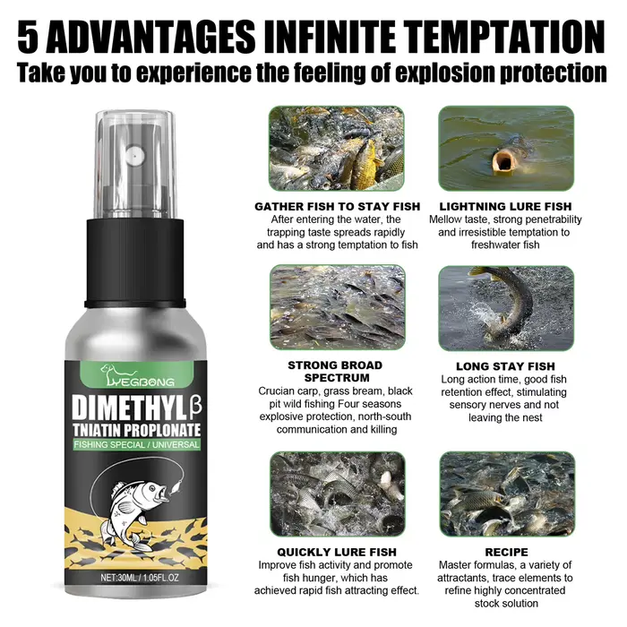 Spray attractant poissons portable forte pénétration - accessoire pêche améliorer efficacité appâts naturels