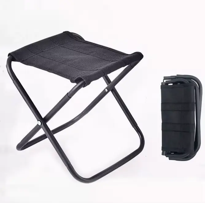 Chaise pliante pêche aluminium haute résistance - Siège camping portable avec sac de transport inclus