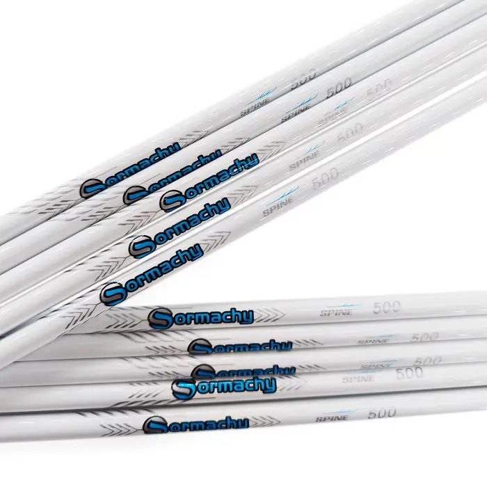 12 fûts carbone pur Pandarus Champion ID6.2mm spine 300-800 kit DIY pêche à l'arc avec tube