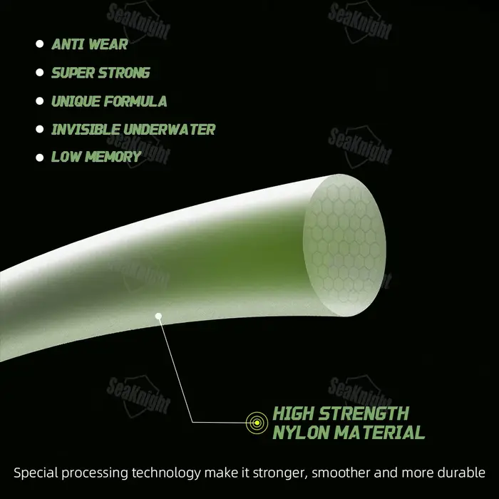 Ligne nylon SeaKnight CARP 500m invisible sous l'eau - Anti-usure pour pêche de la carpe 10-25LB