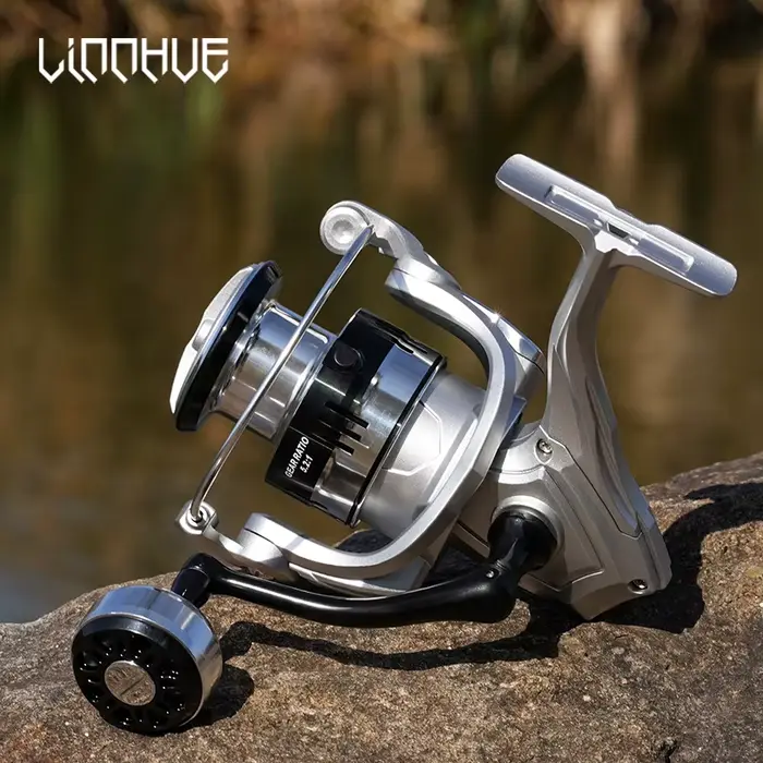 Moulinet spinning LINNHUE 1000-7000 grip métal 10kg 5.2:1 bobine profonde pour carpe