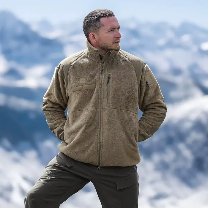 Veste thermique pêche Emersongear YAK L3 - Protection coupe-vent pour pêche en conditions extrêmes