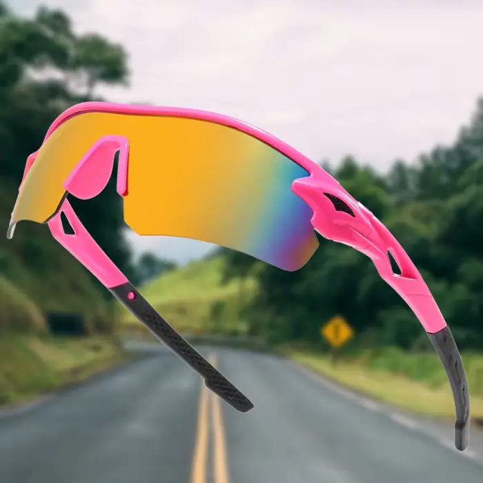 Lunettes de sport colorées anti-ultraviolet pêche - Nouveau modèle 9355 pour alpinisme cyclisme plein air