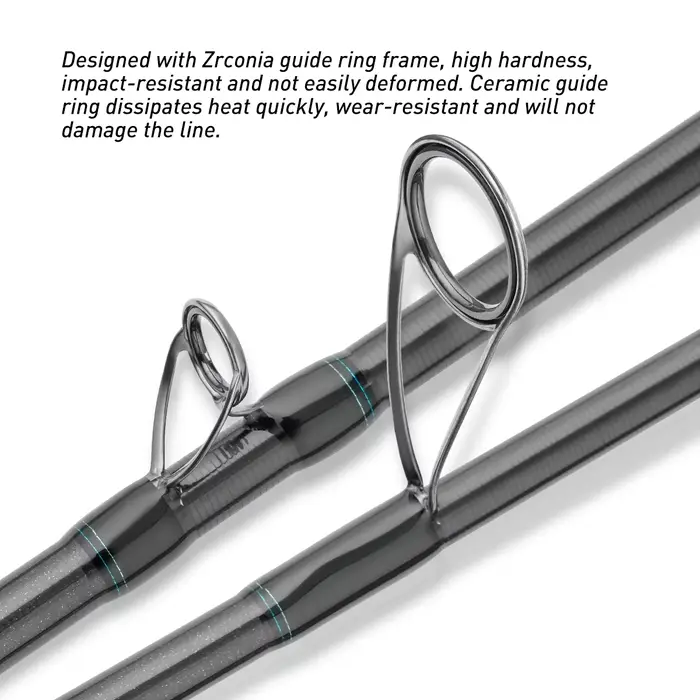 Canne à pêche mer 2.4m 2.7m 3m longue portée M MH légère pour bar spinning qualité