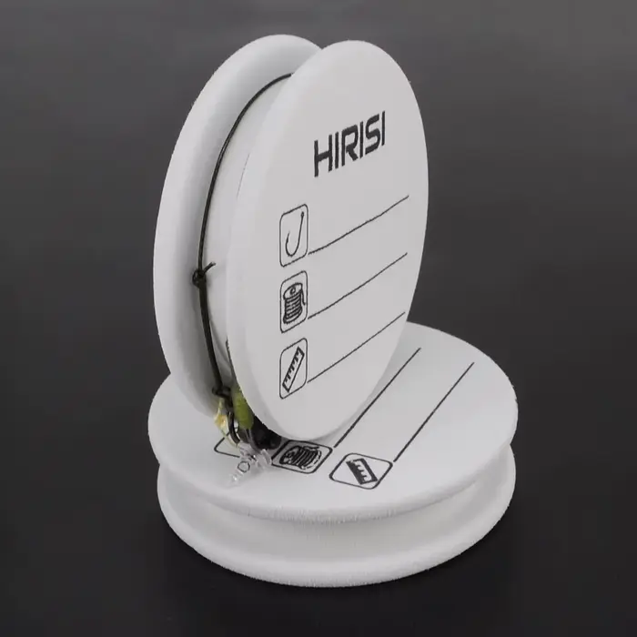 Hirisi 10pcs EVA Foam Spools Carp Fishing Rig Winders Line Leader Wire Board Win