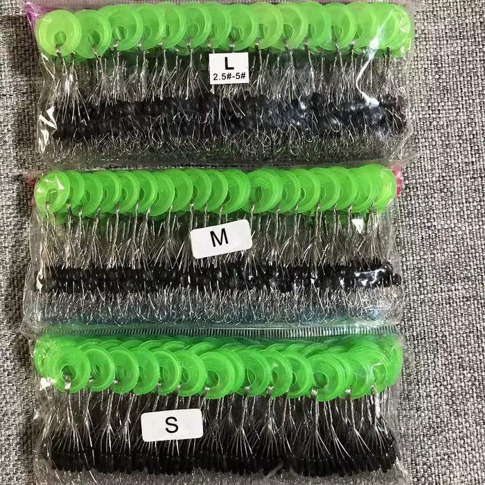 Lot 600 stop float perles caoutchouc noir - 100 groupes flotteur pêche accessoires