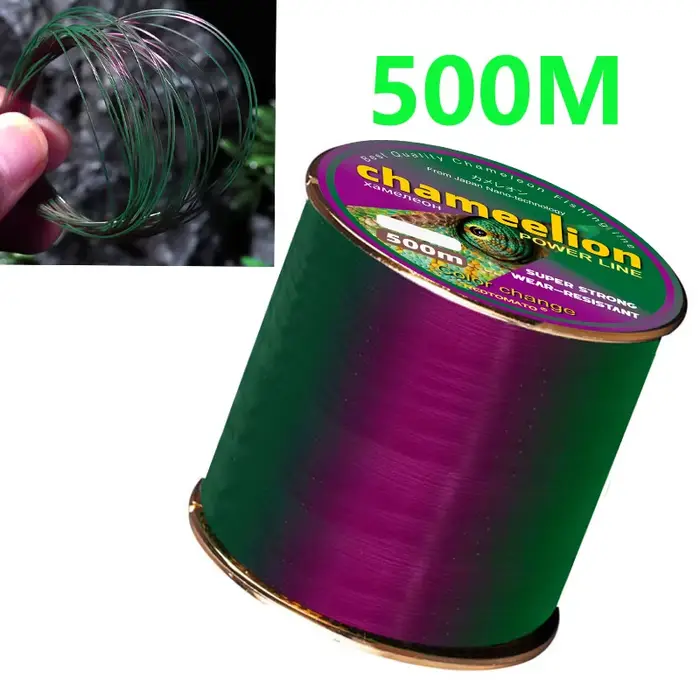 Ligne caméléon REDTOMATO 500m 1000m fluorocarbone monofilament changeante couleur leader carpe