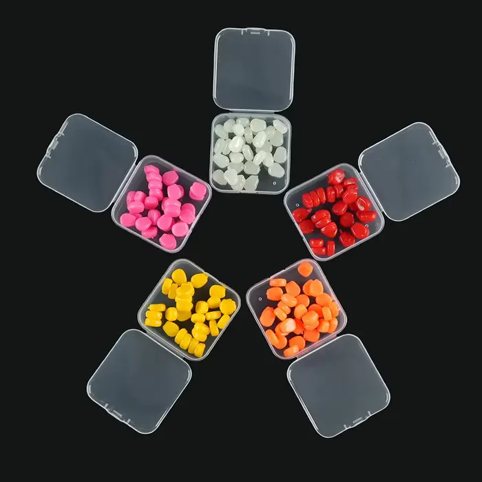 30 grains de maïs flottants multicolores en silicone organique - appât souple pour carpes