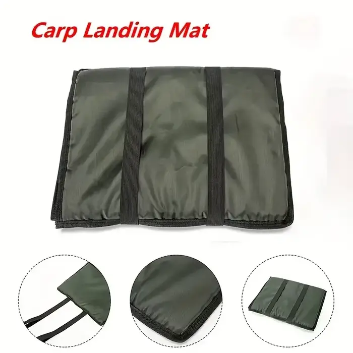 Tapis décrochage confortable à poignée - Coussin éponge respirant - Protection poisson polyvalente extérieur