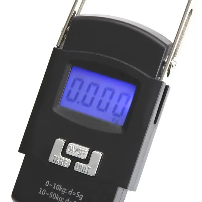 Balance digitale main C9GC pour pesée valises et poissons pèse-bagages portable avec écran numérique
