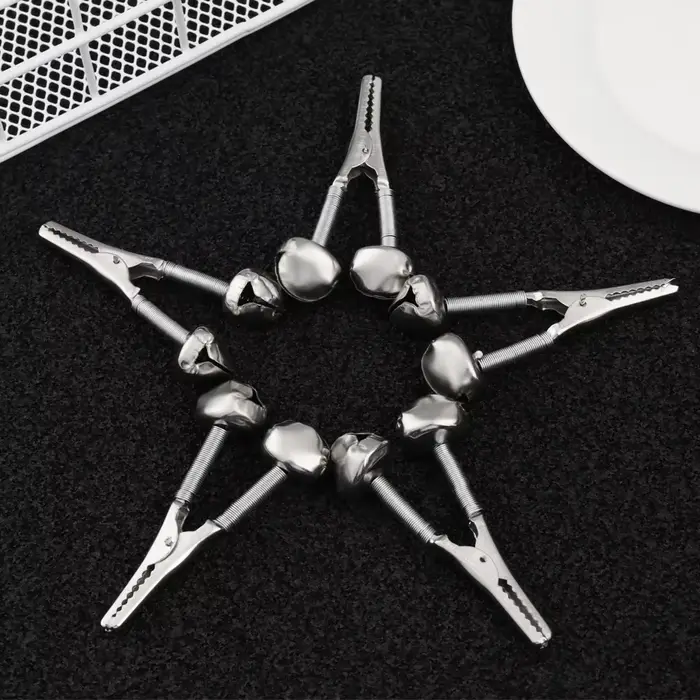Clips alarme pêche acier inoxydable 1 à 10 pièces - Anneaux de fixation avec alerte sonore