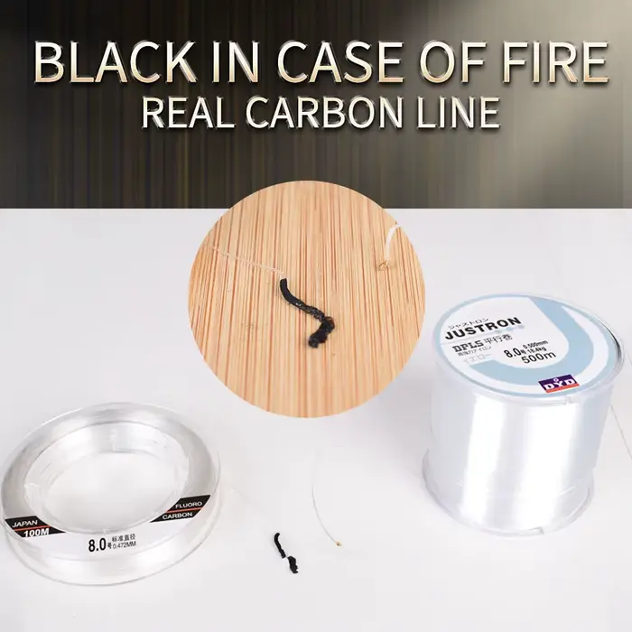 Ligne de pêche fluorocarbone Mavllos Ancient 100% invisible et coulante pour bas de ligne