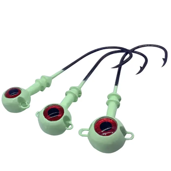 Hameçons plombés à ardillon pour leurres souples - lot de 3 pièces 3.5g à 10g pêche carpe