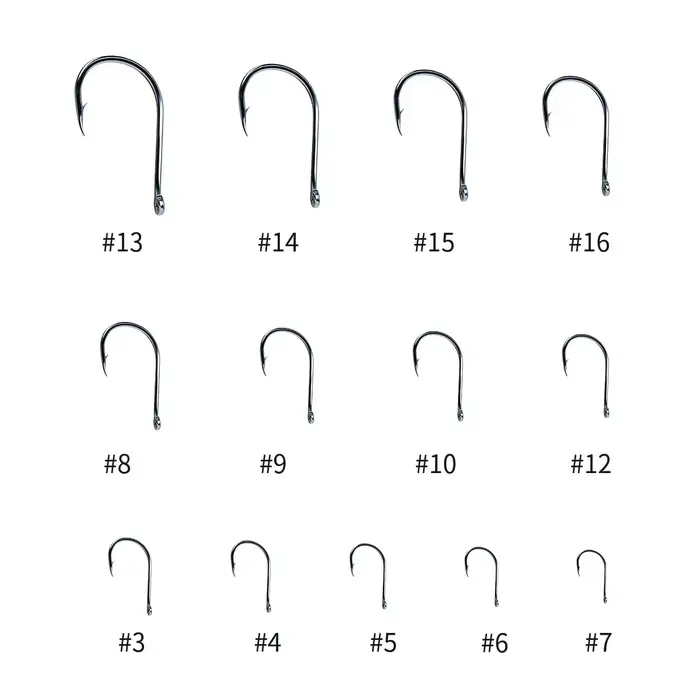 Lot de 50 hameçons simples pour la pêche à la carpe, acier haute carbone affûté chimiquement