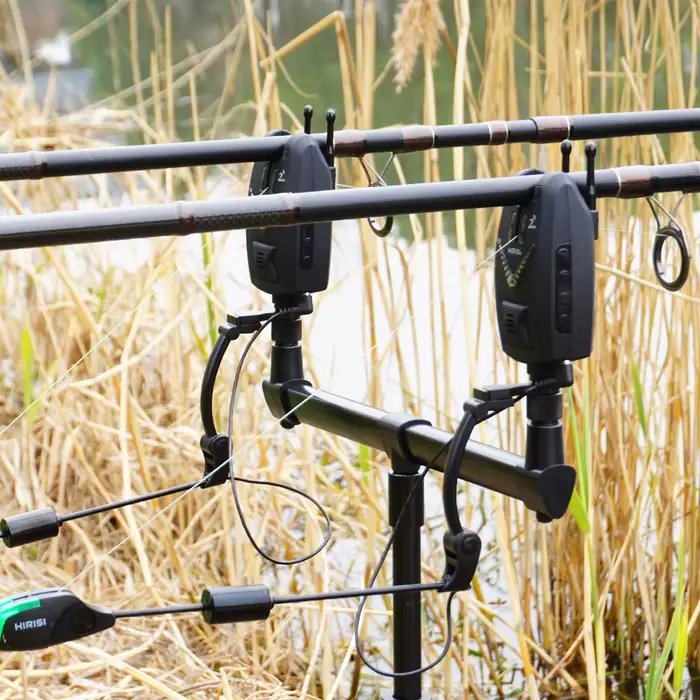 Set alarme pêche carpe sans fil HIRISI S3 avec télécommande - 2 voies indicateur de touches