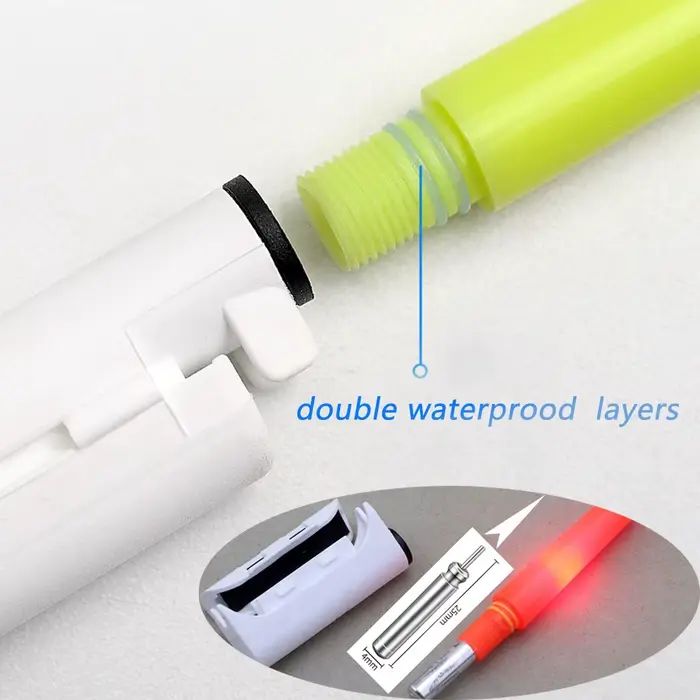 Lampe de pêche électronique CR425 rechargeable USB avec détecteur de touche et LED clignotante pour la