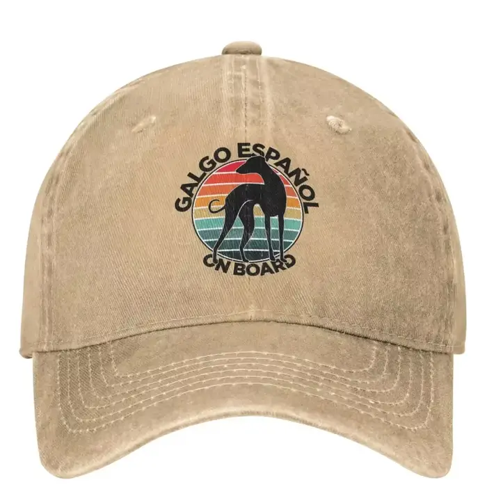 Casquette baseball Galgo chien pour pêche camping personnalisable
