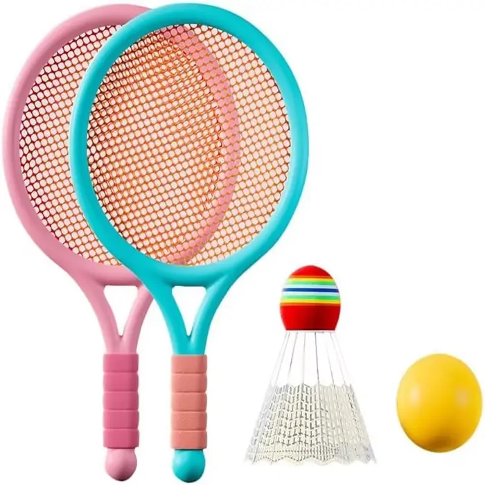 Raquettes badminton portables compétition matériaux durables prise longue durée grip confortable