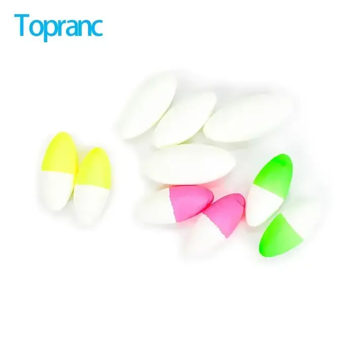 Flotteur ovale Topranc luminescent pêche mer et eau douce appât leurre pêche à la ligne