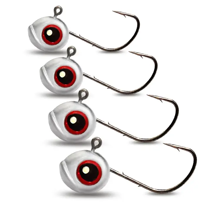 Hameçons Jig Head en acier à haute teneur en carbone avec leurres T-tail pour pêche carnassière occasions spéciales pêche de nuit pêcheur cadeau
