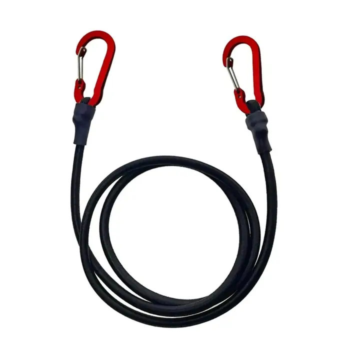 Cordes élastiques bungee robustes avec mousquetons pour fixation matériel pêche et camping