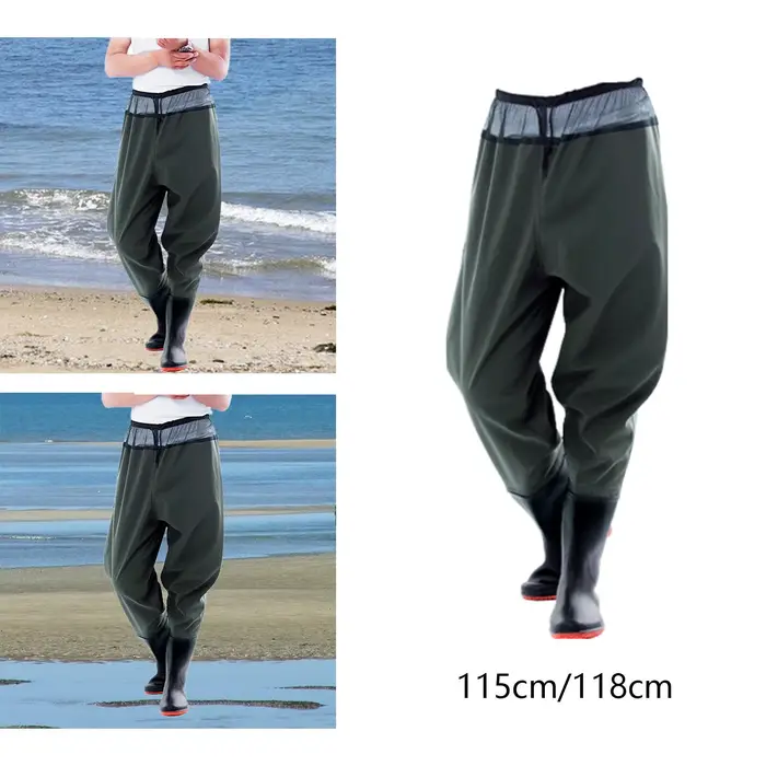 Pantalon de pêche cuissardes PVC imperméable antidérapant pour wading et fly fishing