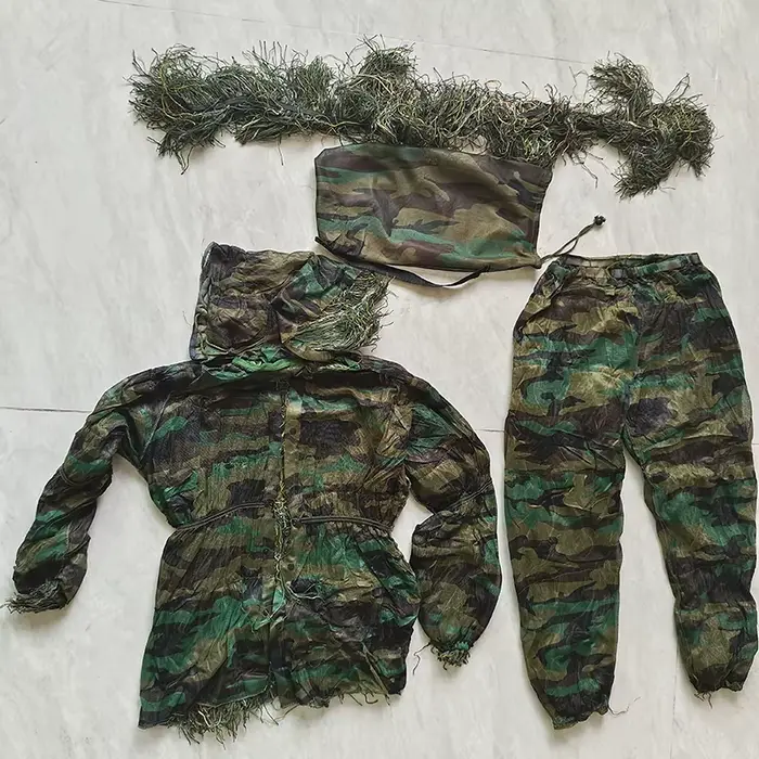 Costume ghillie camouflage forêt 3D tactique sniper airsoft militaire pêche extérieur