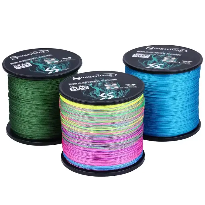 Fil de pêche Sougayilang 9 brins PE multifilament 300-1000M pour carpe et pêche technique
