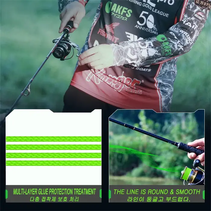 Ligne tressée Japan 8 brins PE 500m haute résistance - Ligne principale durable pour pêche sportive intensive