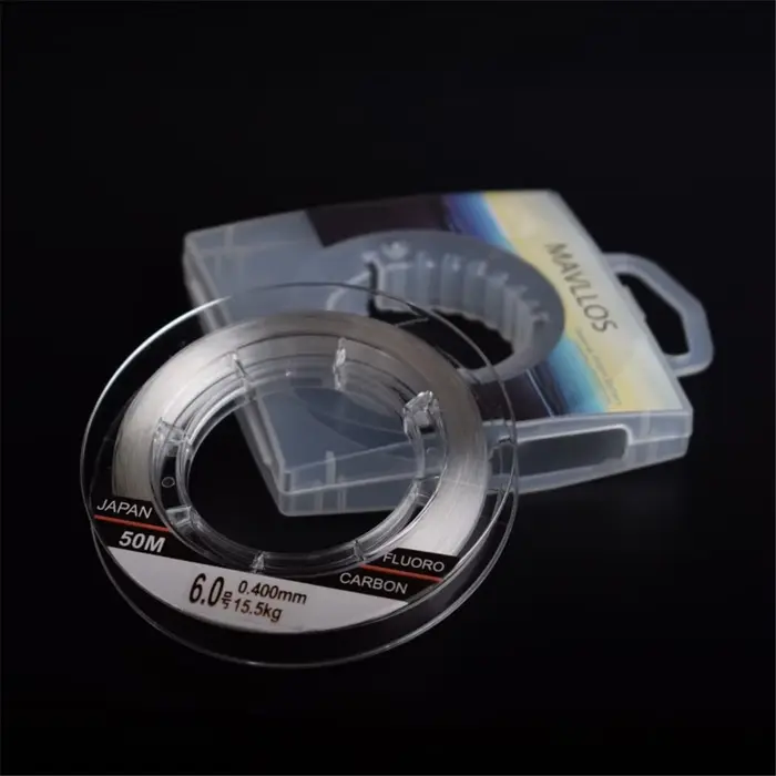 Ligne de pêche fluorocarbone Mavllos Ancient 100% - Fil monofilament invisible coulant pour leader pêche