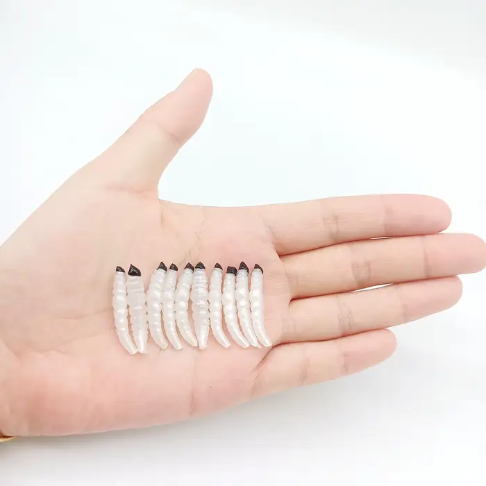Vers souples DUODUOYU 20 pièces 30mm - Leurres silicone 0.45g pour pêche des carnassiers et jigging