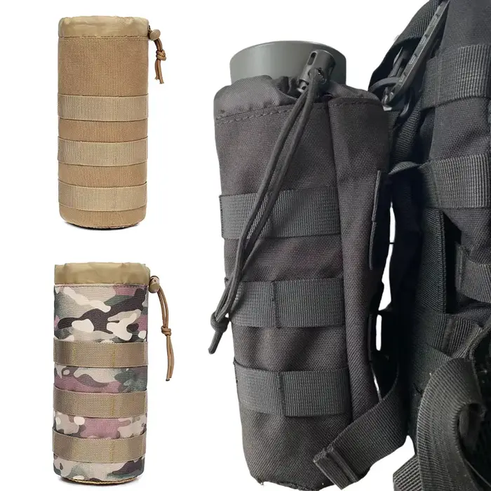 Pochette gourde MOLLE étanche transport camping randonnée pêche cyclisme équipement outdoor