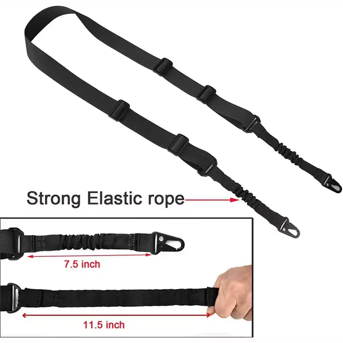 Bretelle fusil 2 points avec crochet rapide, accessoire chasse pêche AK M4 confortable