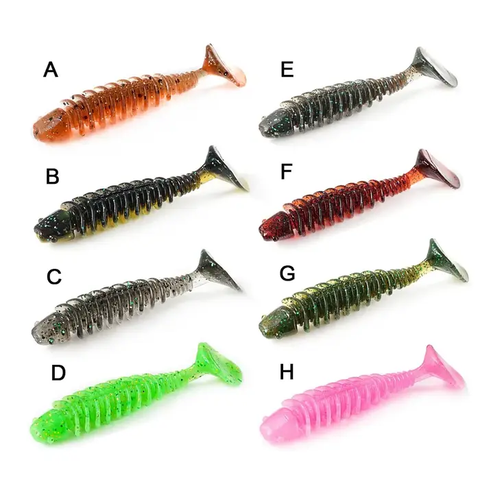 Vers Souples 4cm SUNMILE 20pcs 0.6g - Micro Leurres Pêche Truite Perche Bass Rocher Souple