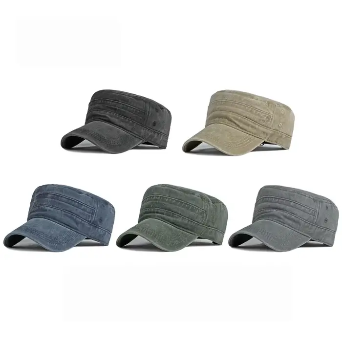 Casquette été pêche armée visière courte homme femme coton lavé soleil