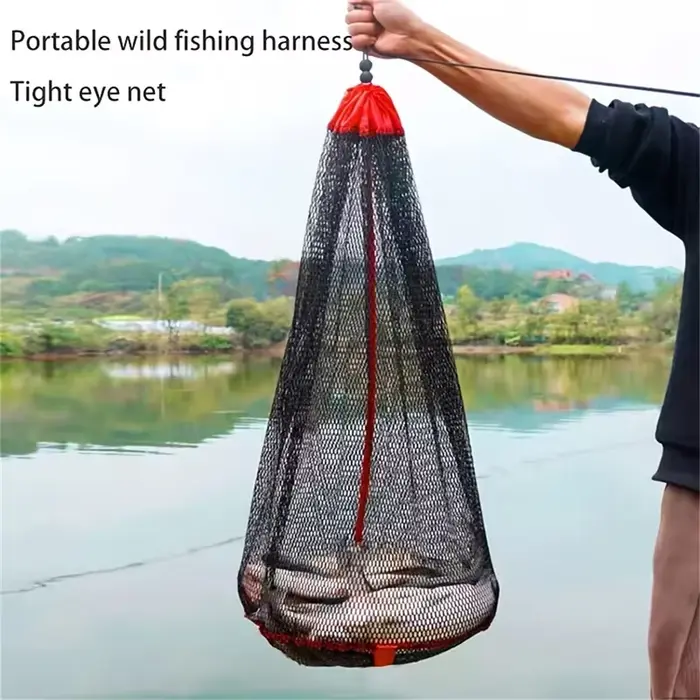 Filet à poissons vivants pliable avec fermeture - Piège pour écrevisses, crevettes, anguilles et smolts