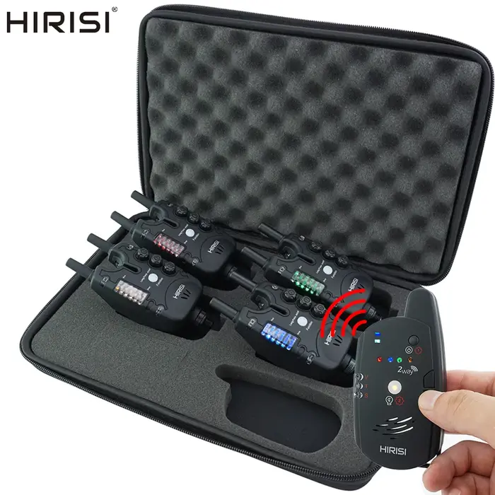 Hirisi alarme de touche sans fil 2 voies pour pêche à la carpe avec télécommande - détecteur de touches