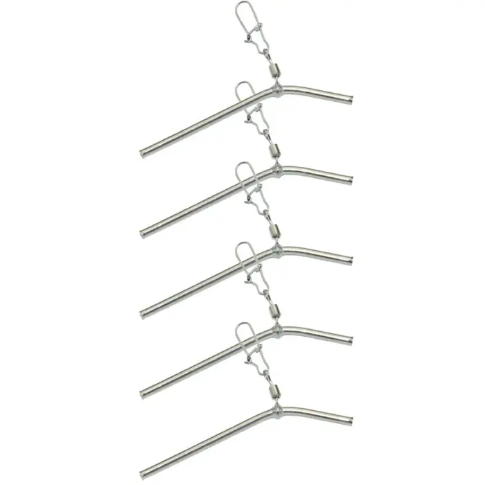 5 pièces anti-emmêlement laiton pour pêche à la carpe - Connecteurs équilibreurs tubes 50/70/90mm