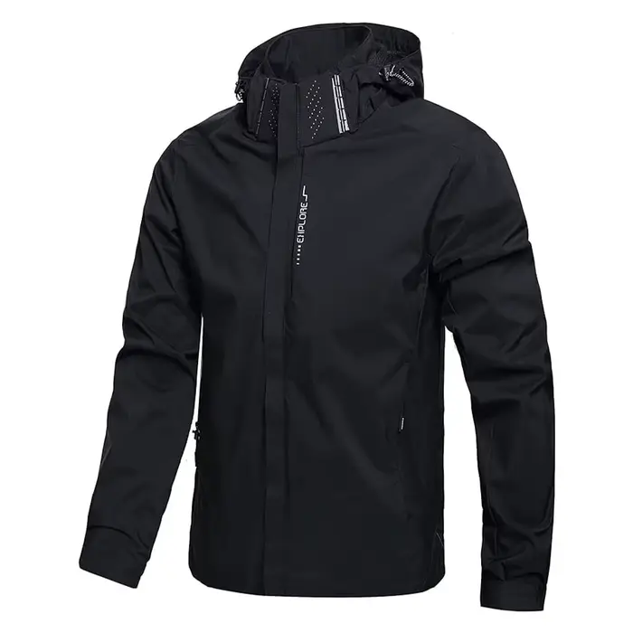 Veste pêche imperméable avec capuche - Vêtement technique pour pêche en conditions humides