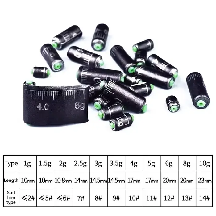 Plombs pêche mer échelle précise 1g à 10g - 30 plombs plombée lancer loin pêche professionnelle