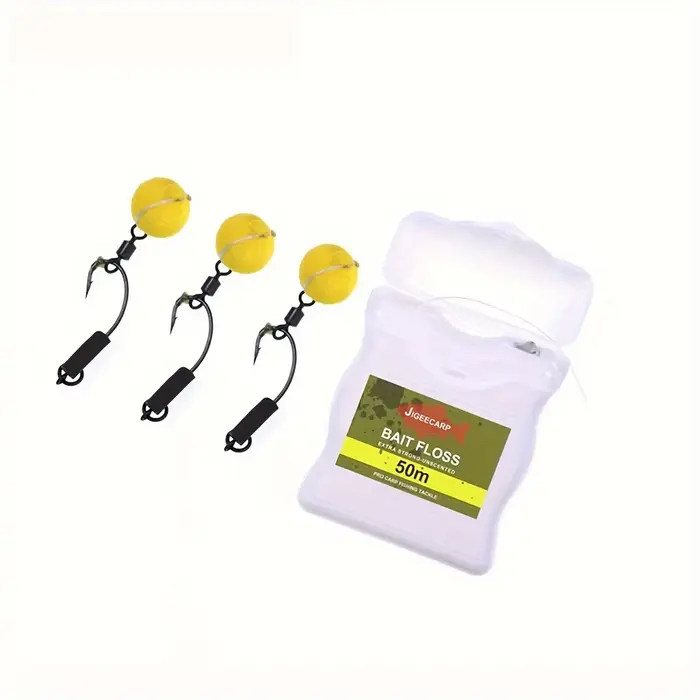 Accessoires montage carp fishing 1-3 pièces - Porte-bouillettes, floss grips pour rigs chod et Ronnie