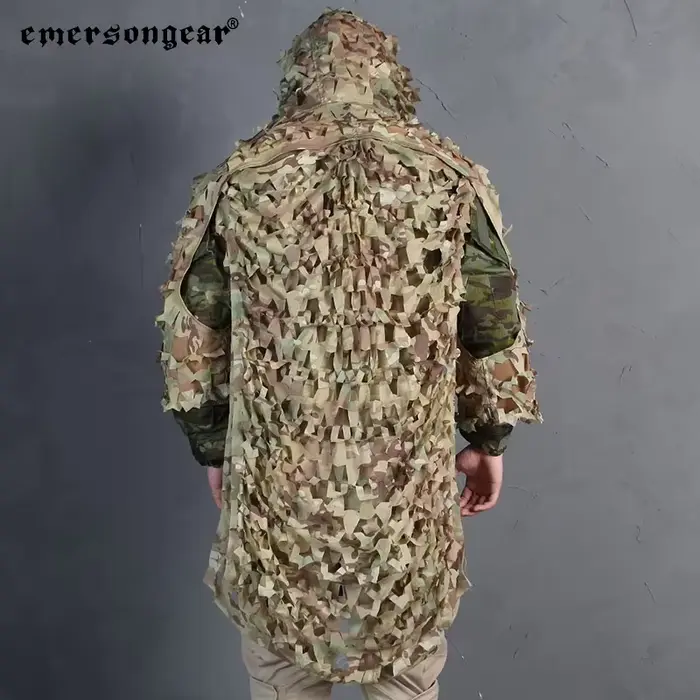 Combinaison Ghillie légère Emersongear camouflage discret pêche chasse secrète vêtement sniper